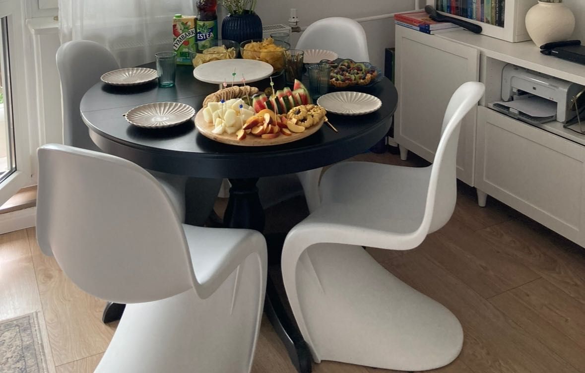 Krzesła do jadalni stołu Pantone Panton białe 4szt Gdańsk