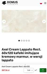 Kafelki Axel Cream Lappato 60 x 120 (kremowy marmur)