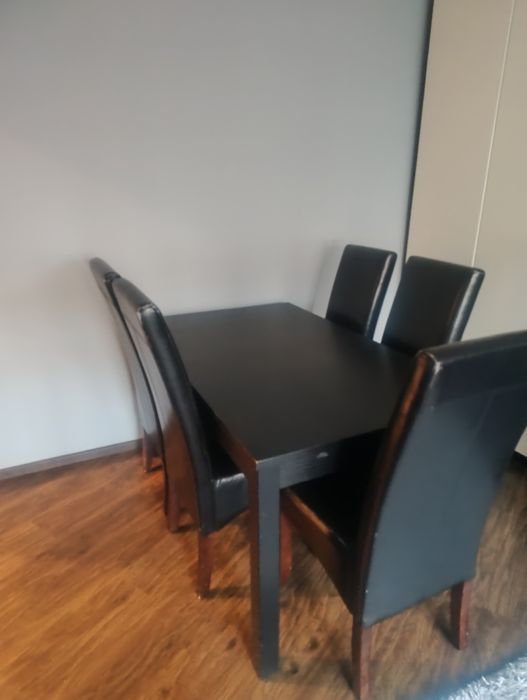 Krzesła czarne 6 szt