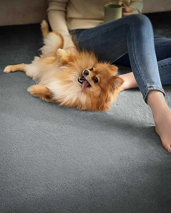 Dywan miękki antypoślizgowy 120 x 170 cm jasnoszary