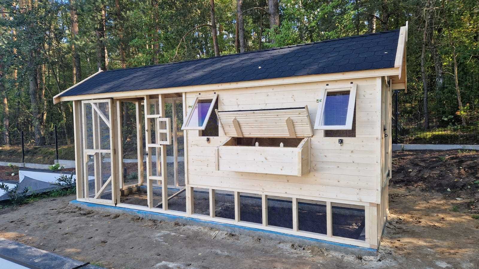 Kurnik z woliera 5x1.6