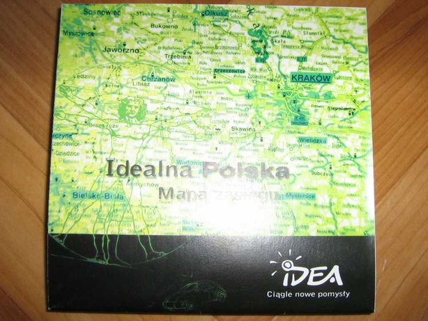 Oddam Mapa POLSKI drogowa 59x71 cm składana IDEA 2001