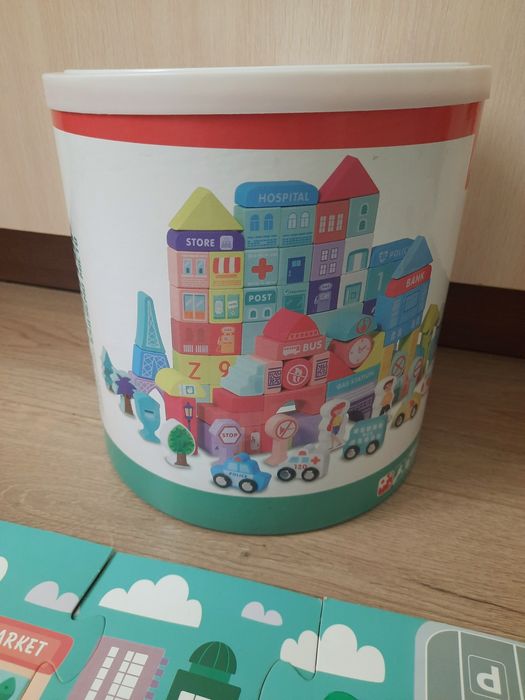 Деревянный конструктор,Lego Duplo,мягкий коврик пазл Азбука