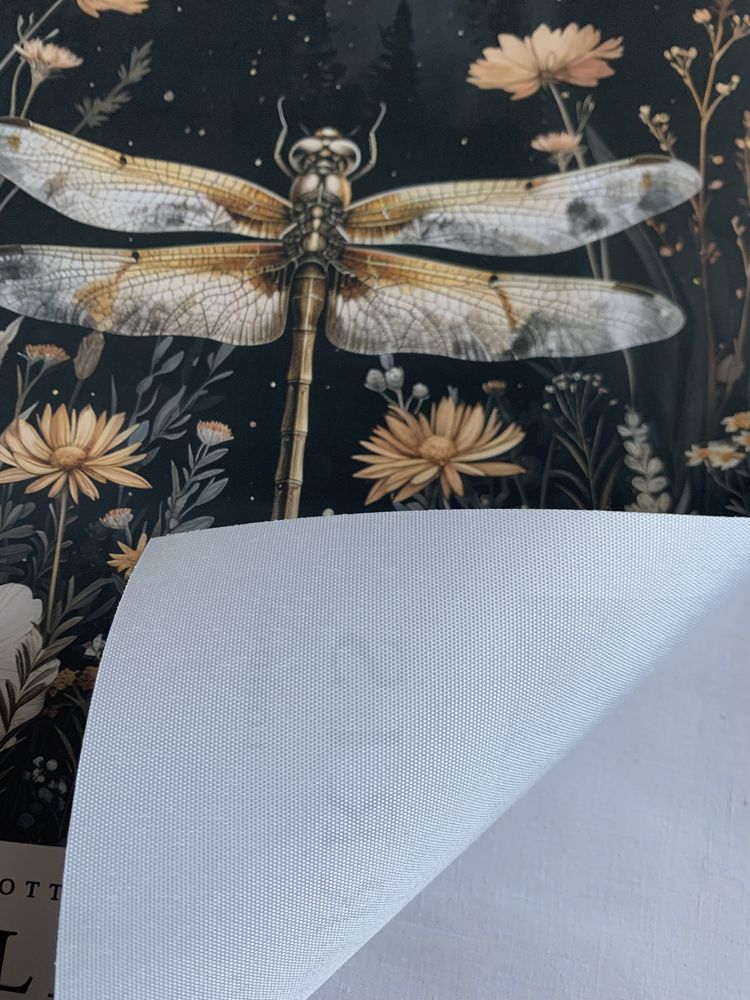 Gobelin na płótnie/Obrazek/William Morris/Dragonfly&Night