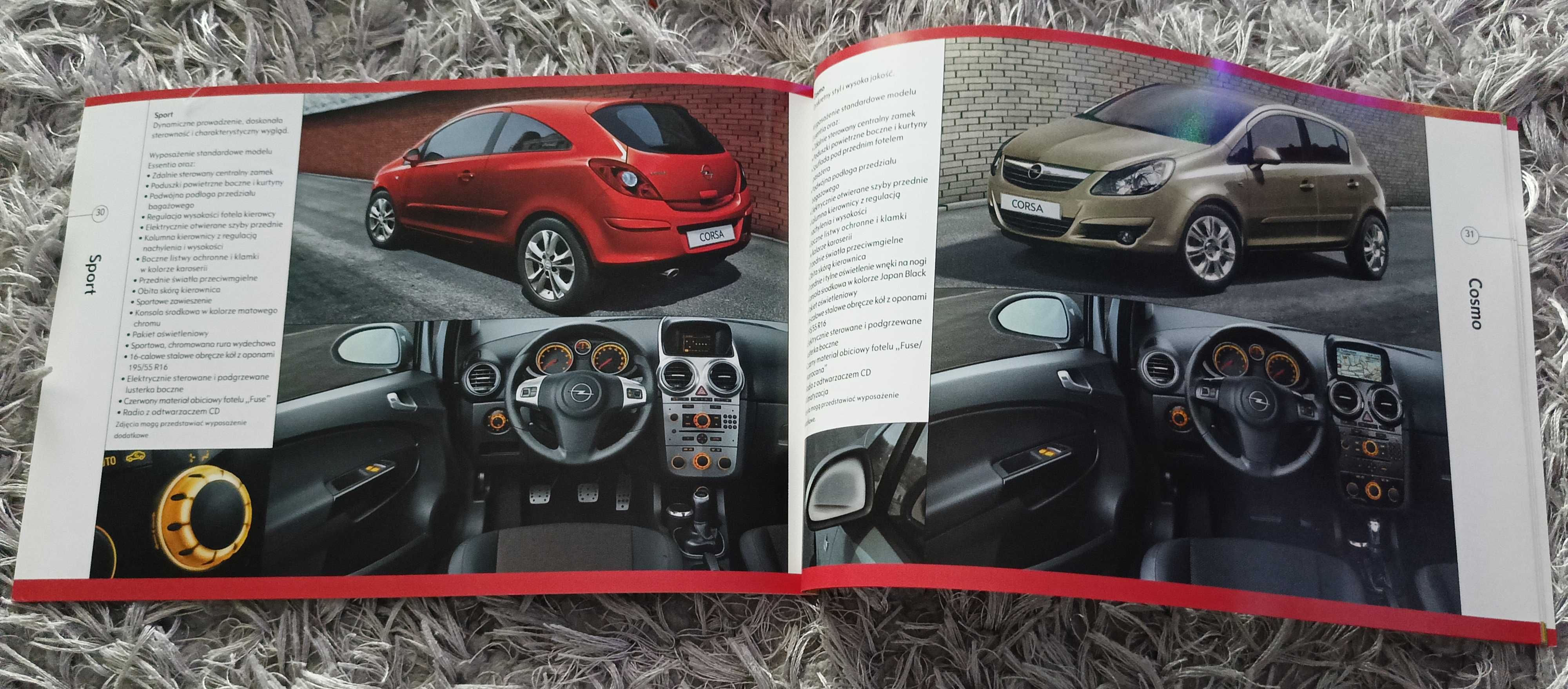 Prospekty reklamowe i foldery motoryzacyjne marki Opel