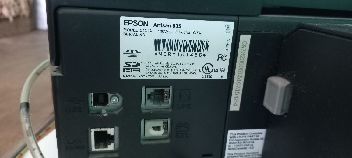 БФП Epson Artisan 835 Ref з СБПЧ