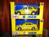 Miniatura Carrinha do Inem da Maisto 1/43 e Carro.