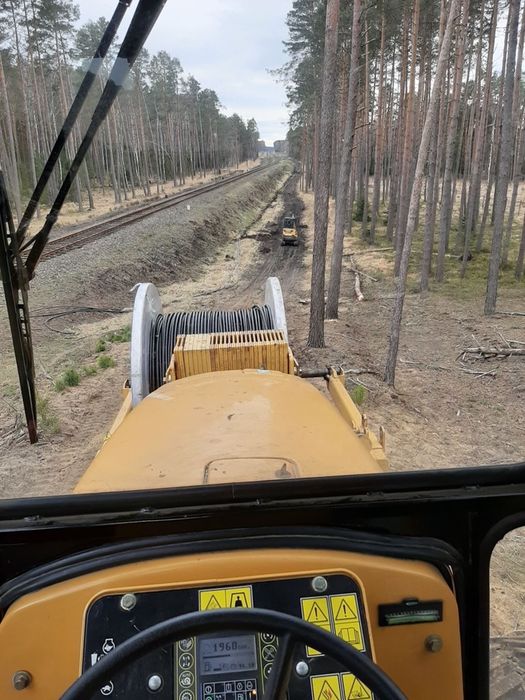 Wynajem pługoukładacza - telekomunikacja,energetyka
