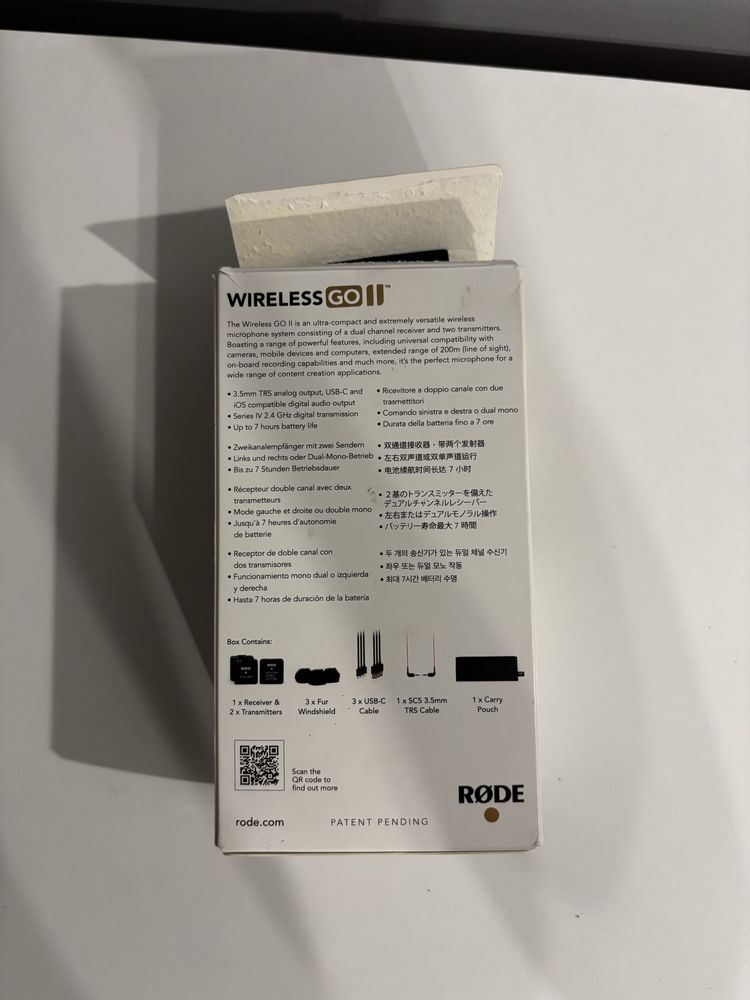 Bezprzewodowy system mikrofonowy Rode Wireless Go II