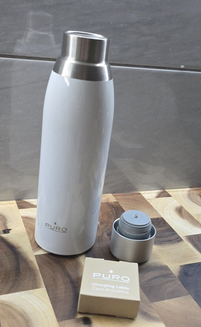 PURO Butelka termiczna Smart Bottle 500 ml Inox biała
