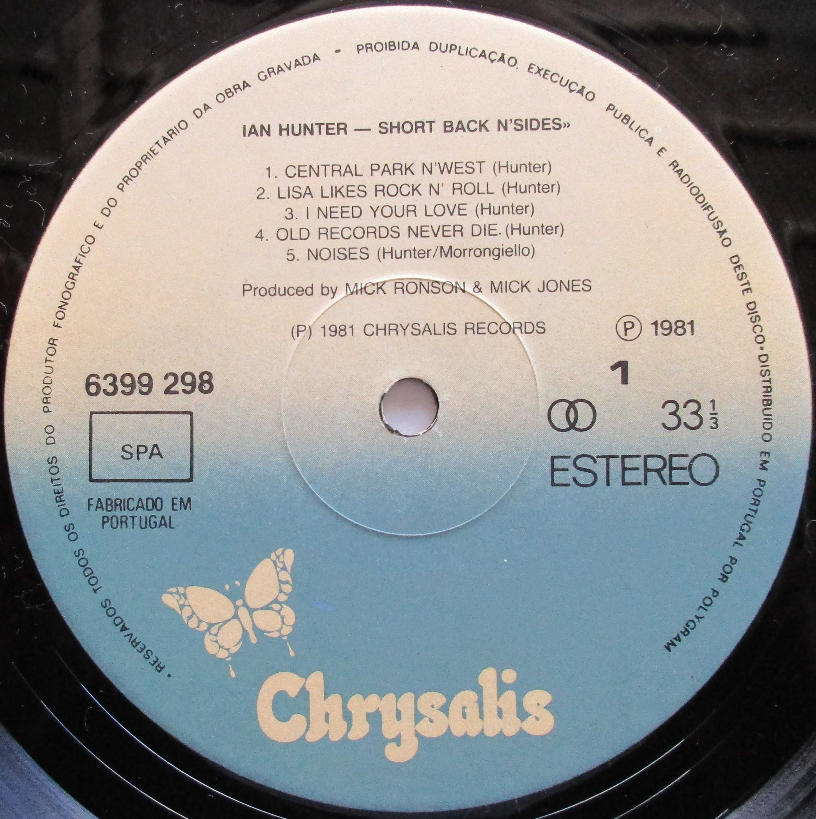 Ian Hunter - - - - - Short Back N'Sides - - - - - LP