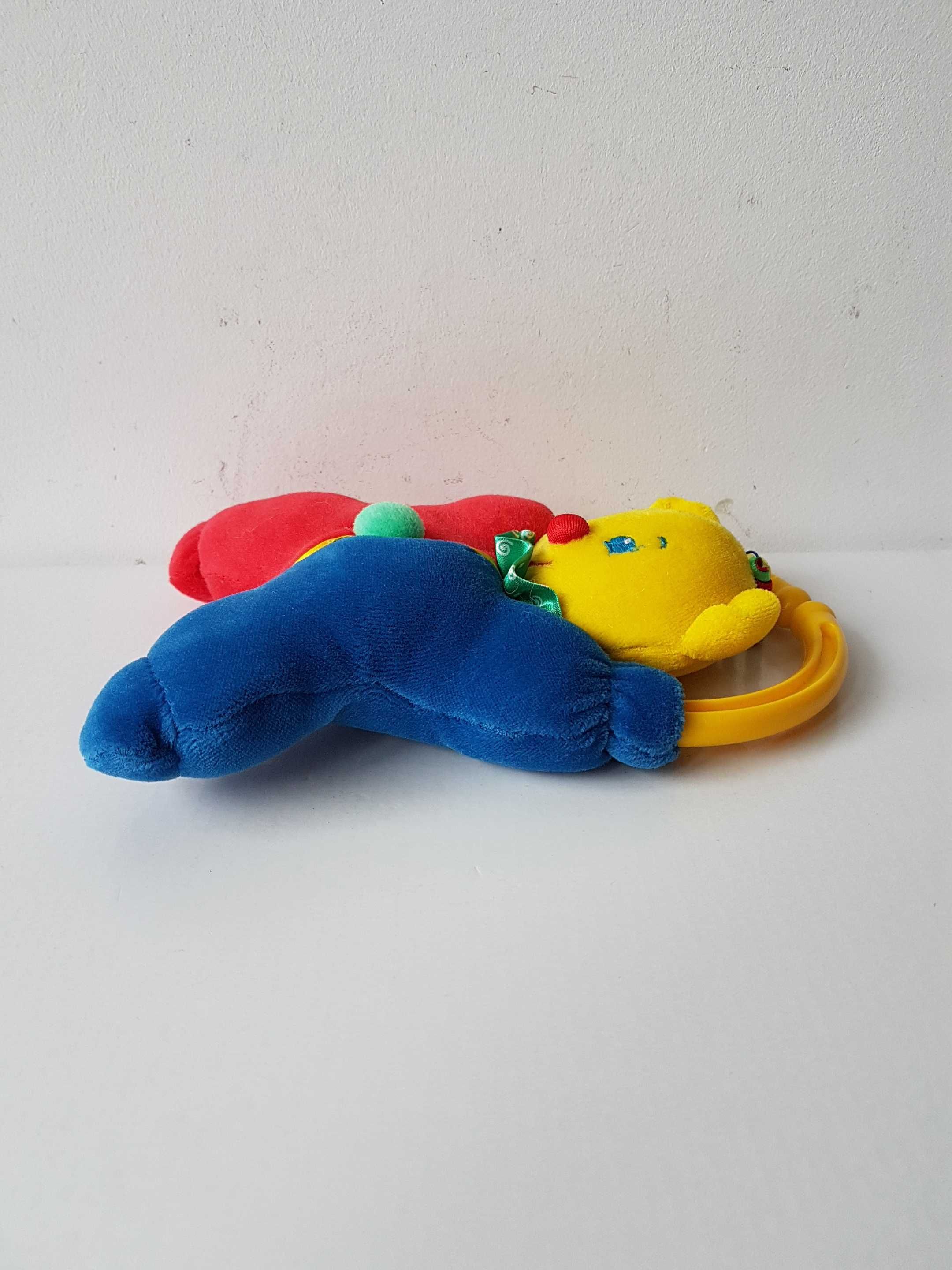 Fisher Price pluszowa zabawka z piszczałką i zawieszką Vintage 1998rok