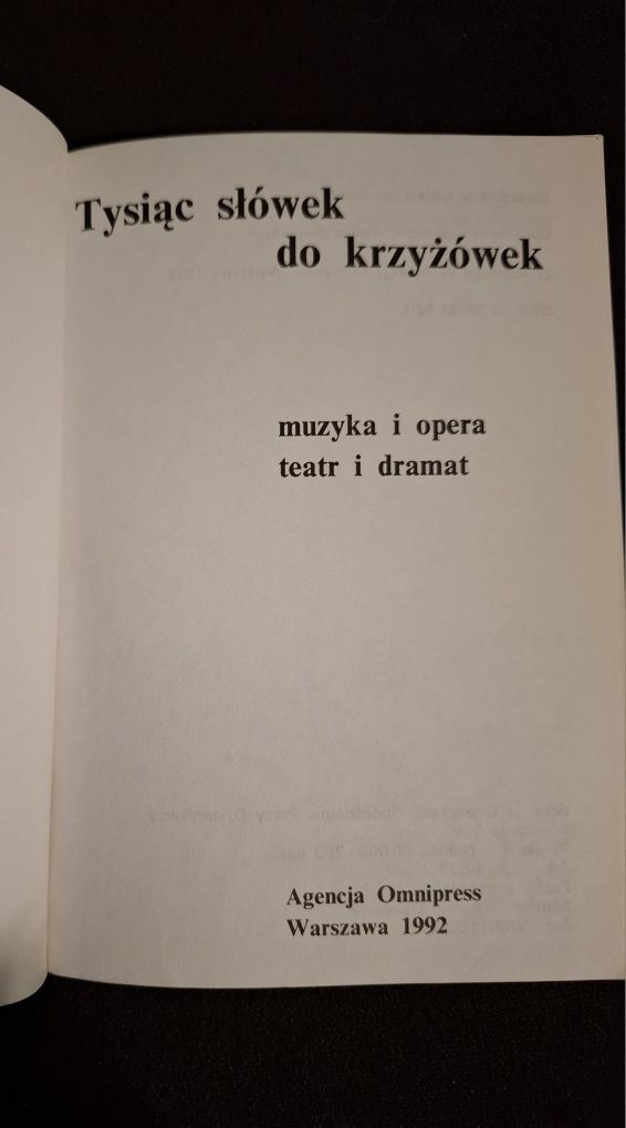 1000 słówek do krzyżówek - zestaw 3 części