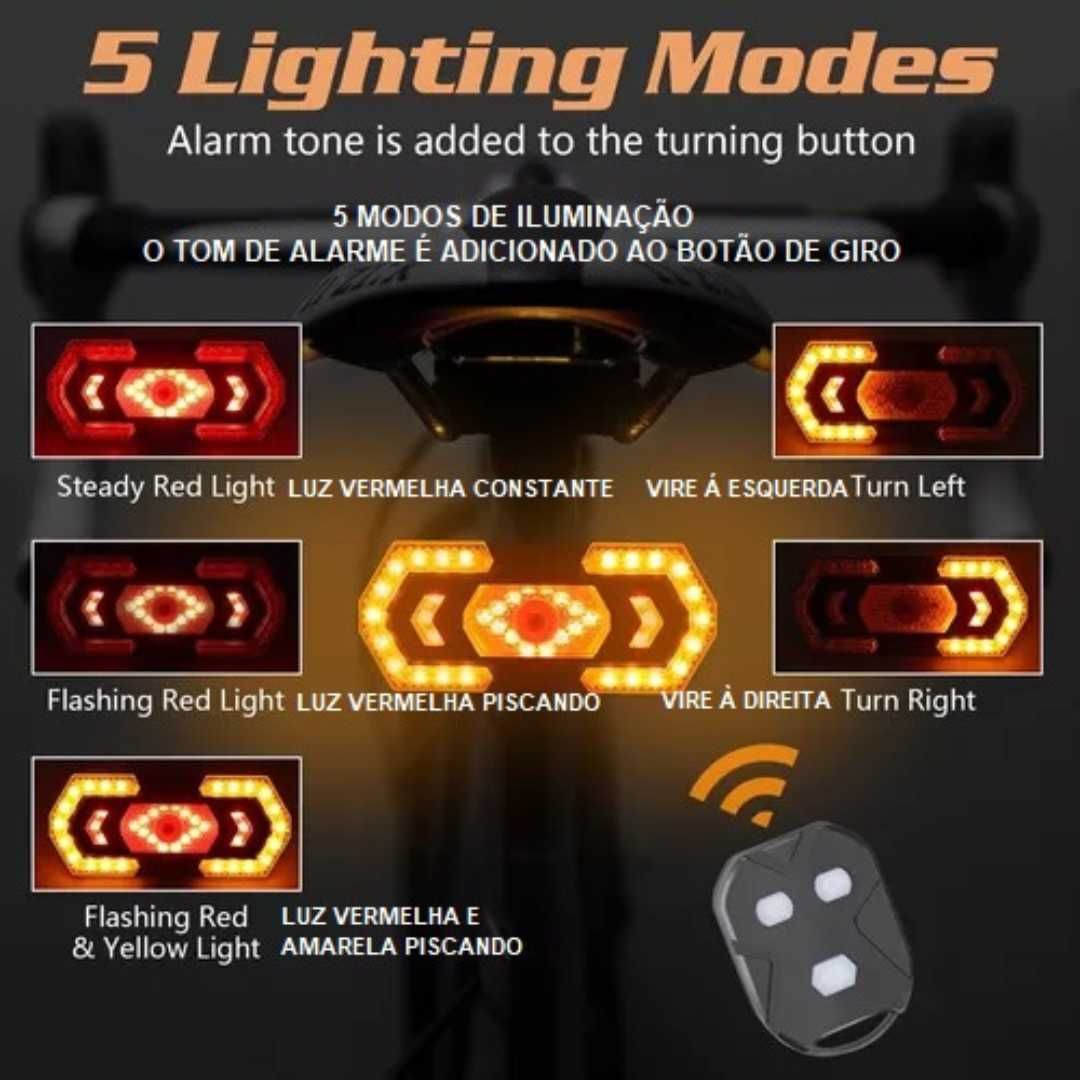 Luz de Alerta USB Com Piscas, Sinais Intermitentes e Som
