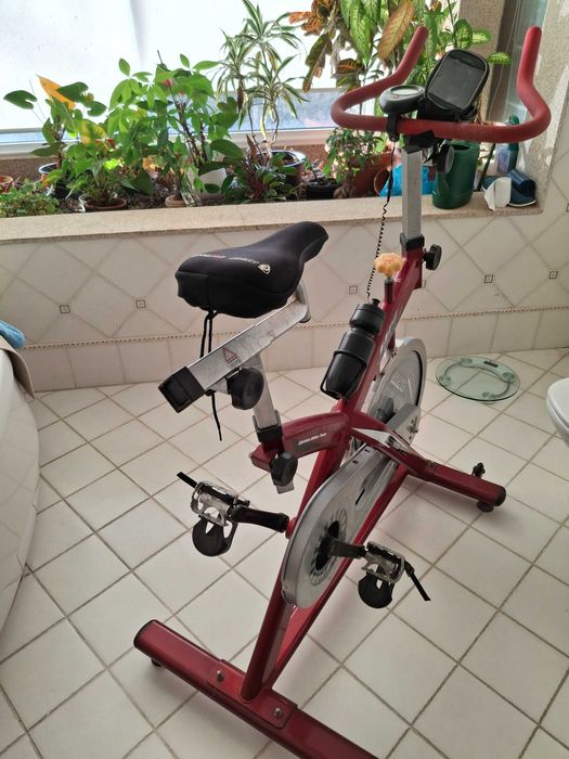 bicicleta estática quase nova