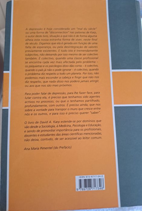 Livro
Diz-me porque estás tão triste
David A. Karp