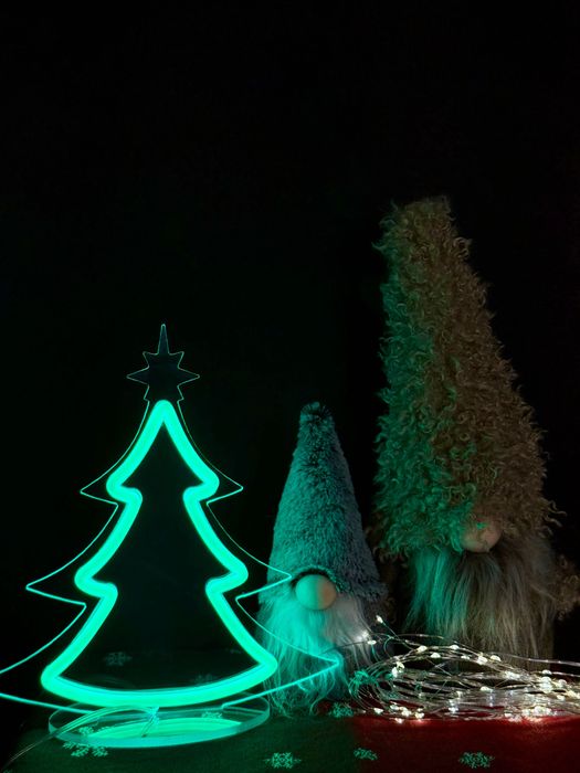 Світильник, неоновий різдвяний.