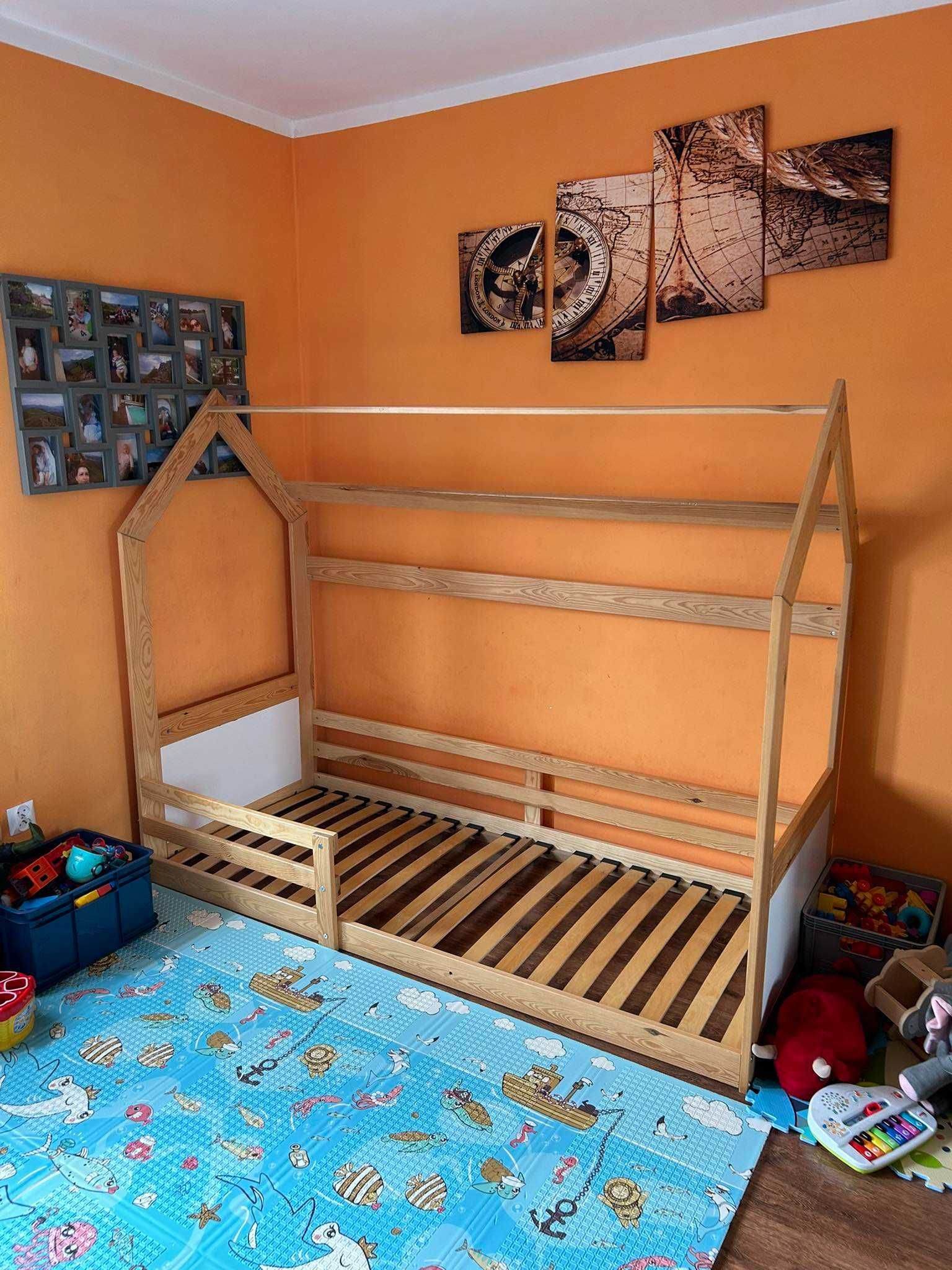 Łóżko DOMEK z materacem