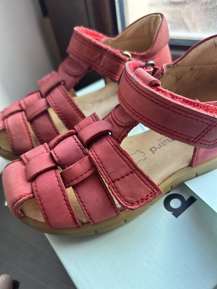 Bundgaard кожа нубук босоножки сандалии 25 босоніжки сандалі
