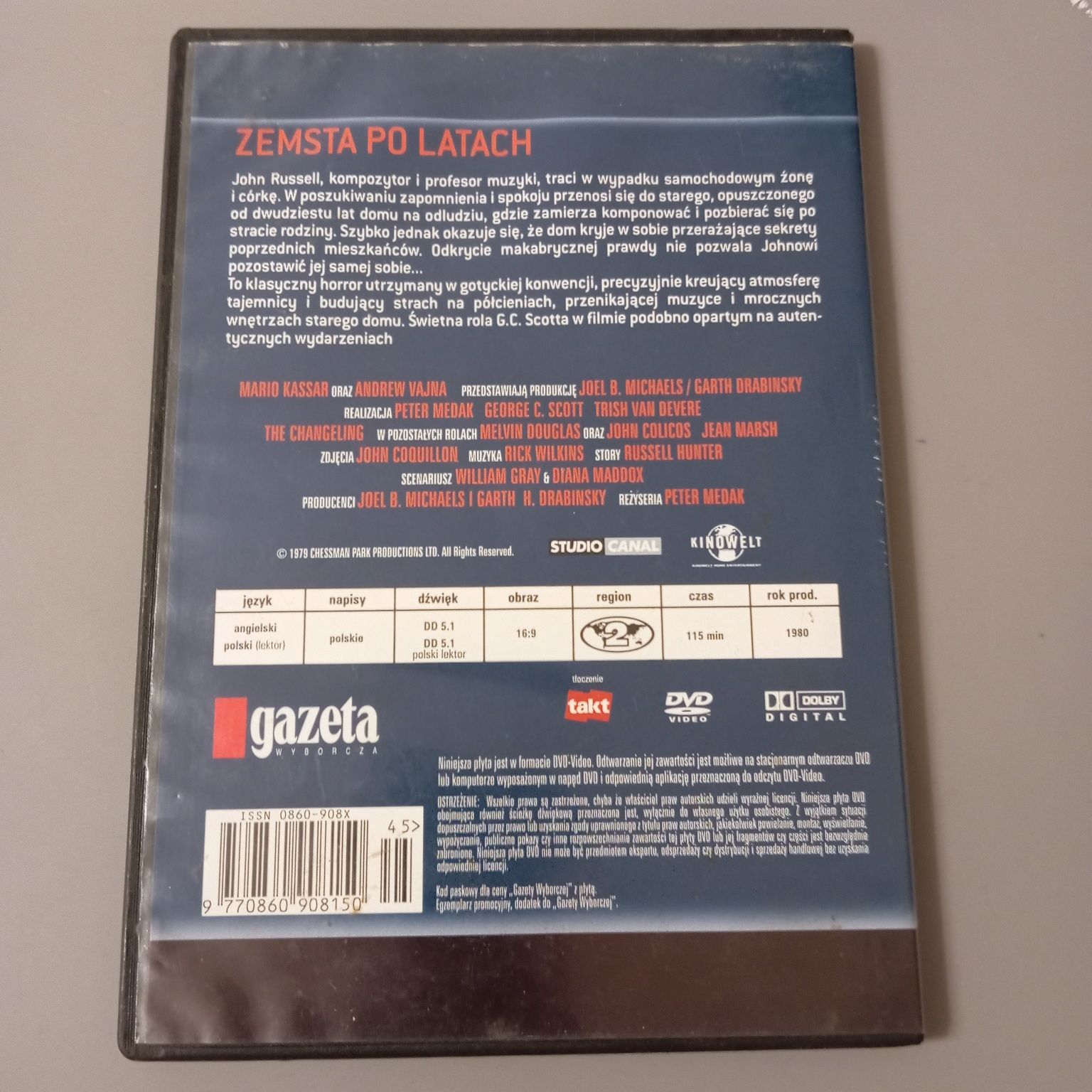 Zemsta po latach, film DVD, stan bdb