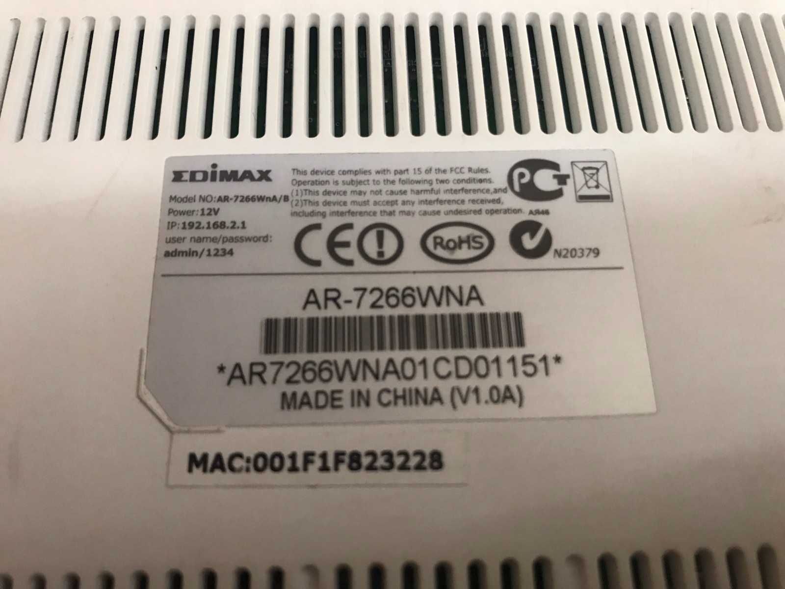 Wi-Fi роутер Edimax AR-7266WNA Без комплекта