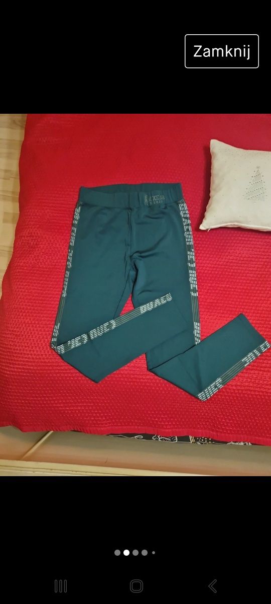 Legginsy sportowe butelkowa zieleń Boxeur Des Rues roz.M/L