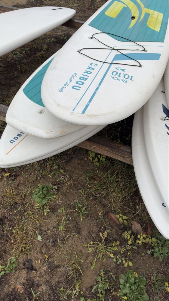 Deska SUP Caribou 10’1 sztywna PE+PU z wiosłem- użwana 1 sezon
