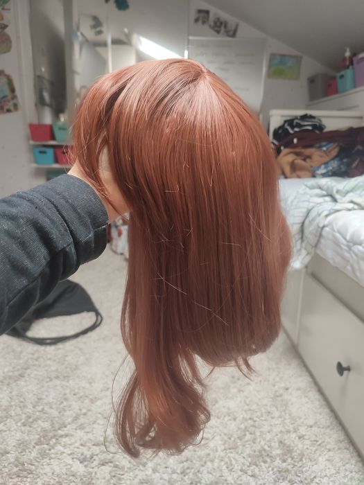 Kasztanowa brązowa peruka Brown WIG cosplay