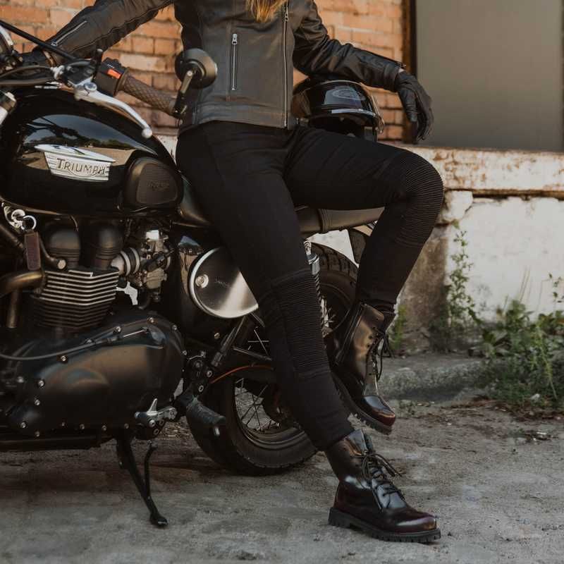 Legginsy motocyklowe,na motor z ochraniaczami Ozone Chica - Grójec