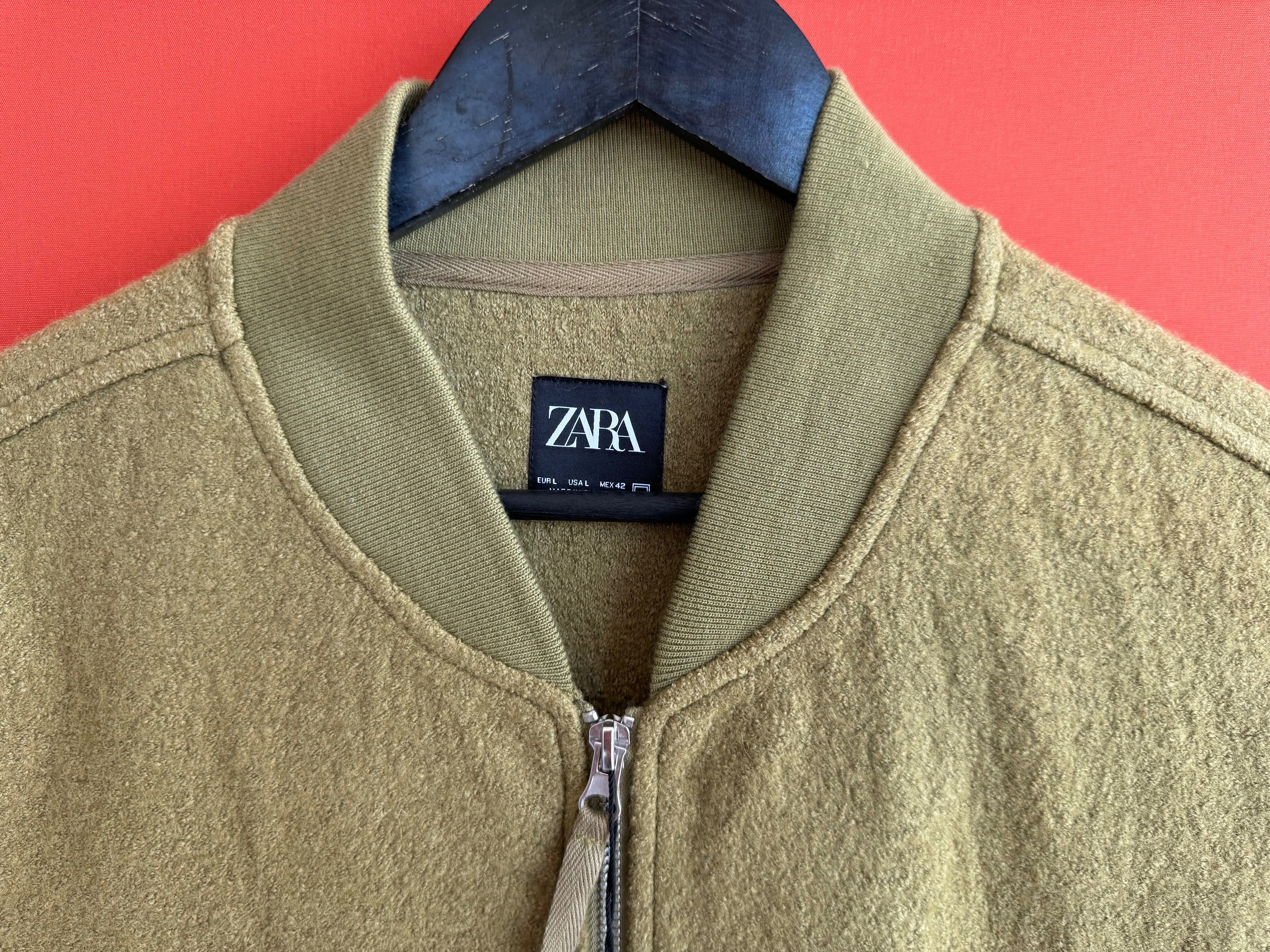 Zara Оригінал чоловіча шерстяна вовняна жилетка безрукавка розмір L