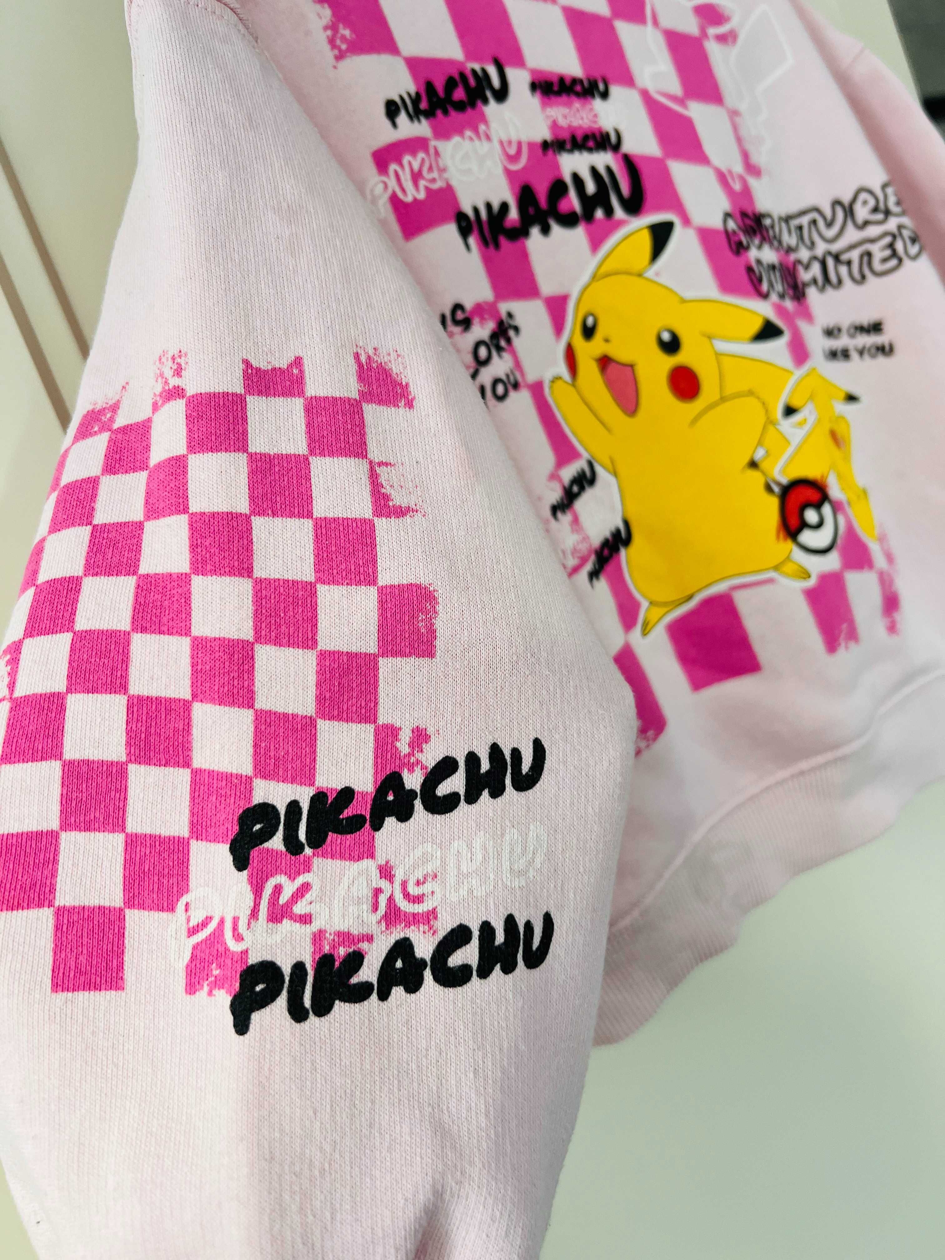 ZARA Bluza dziewczęca z motywem PIKACHU POKÉMON NINTENDO 122cm (7lat)