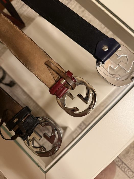 Gucci оригинал. Ремень мужской. Натур. кожа.Цена за один. Б/у.