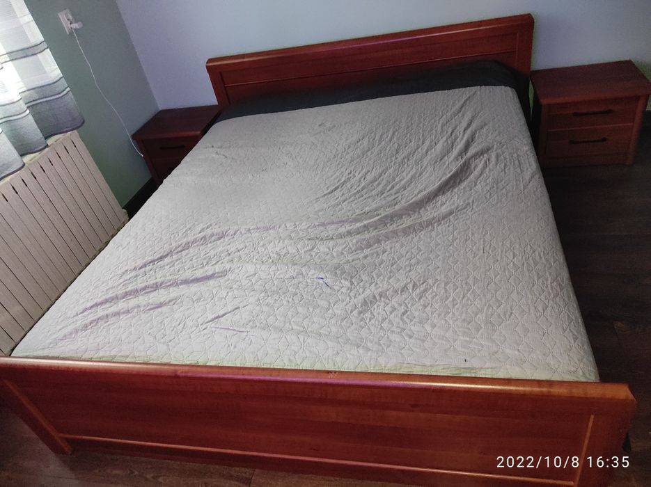 Łóżko 160x200 + 2 szafki nocne