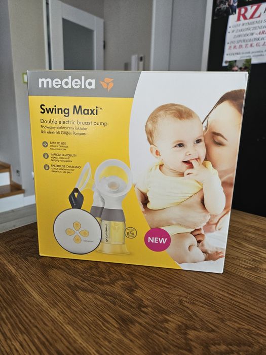 Podwójny Laktator butelkowy Medela Swing Maxi + gratisy