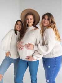 Sweter sweterek over size ciążowy