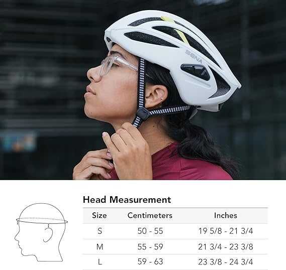 Sena R2 Evo kask rowerowy (czarny matowy, L)