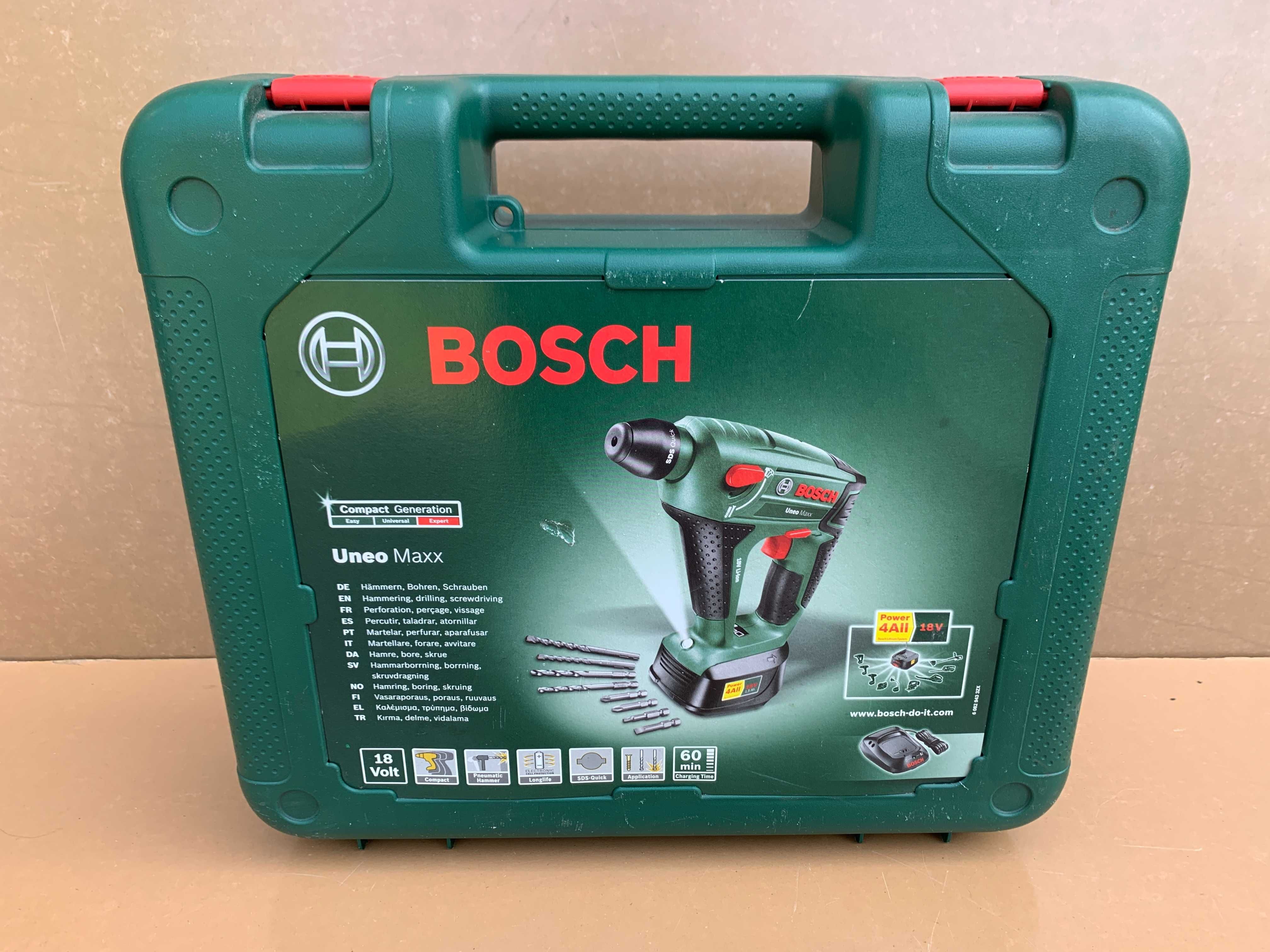 Akumulatorowa młotowiertarka z uchwytem SDS-Quick UNEO MAXX BOSCH
