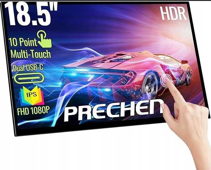 Monitor LCD Prechen Przenośny Monitor Dotykowy 18,5 cala