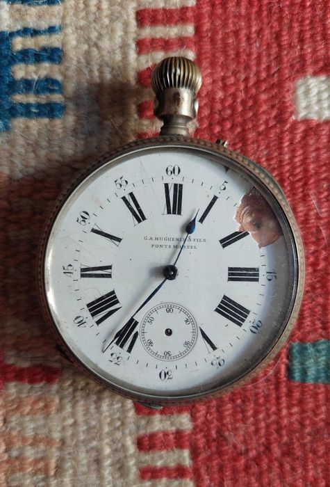 Relógio de bolso Remontoir Ancre Ligne Droite 15 Rubis