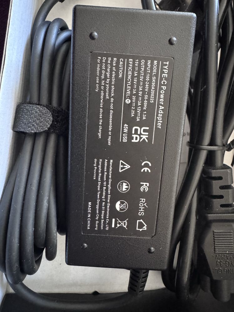 Zasilacz do laptopa typ C 45w