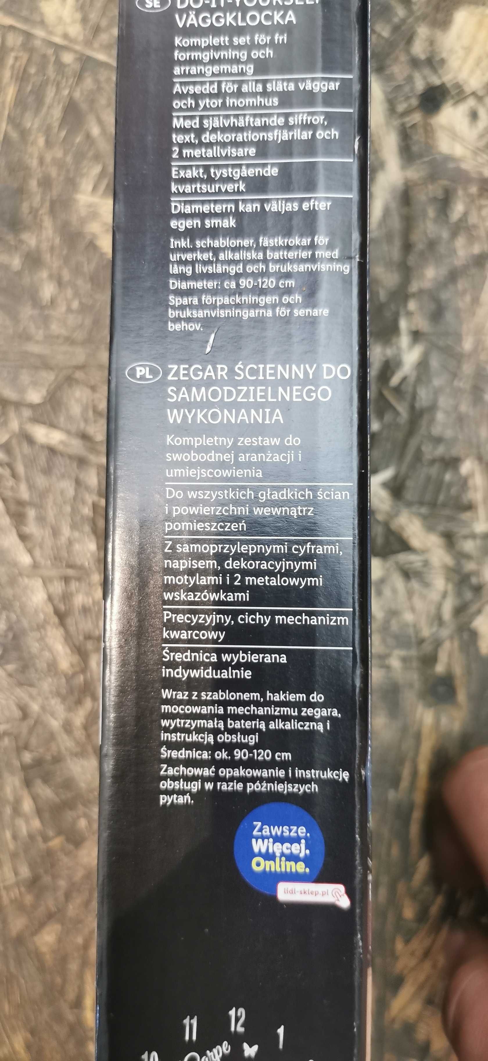 Zegar ścienny DIY 3D
