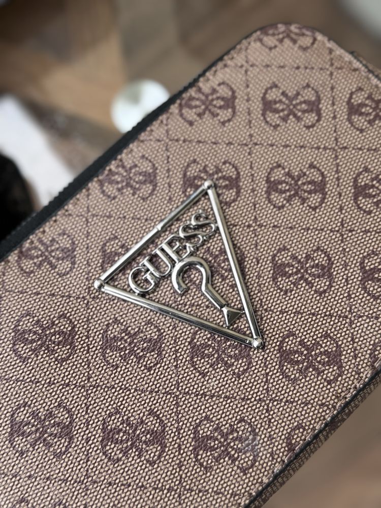 Torebka damska Guess beżowa khaki brązowa