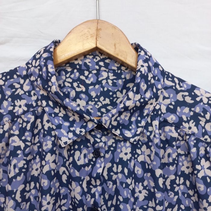 Camisa unisexo floral azul Tam. 40/42