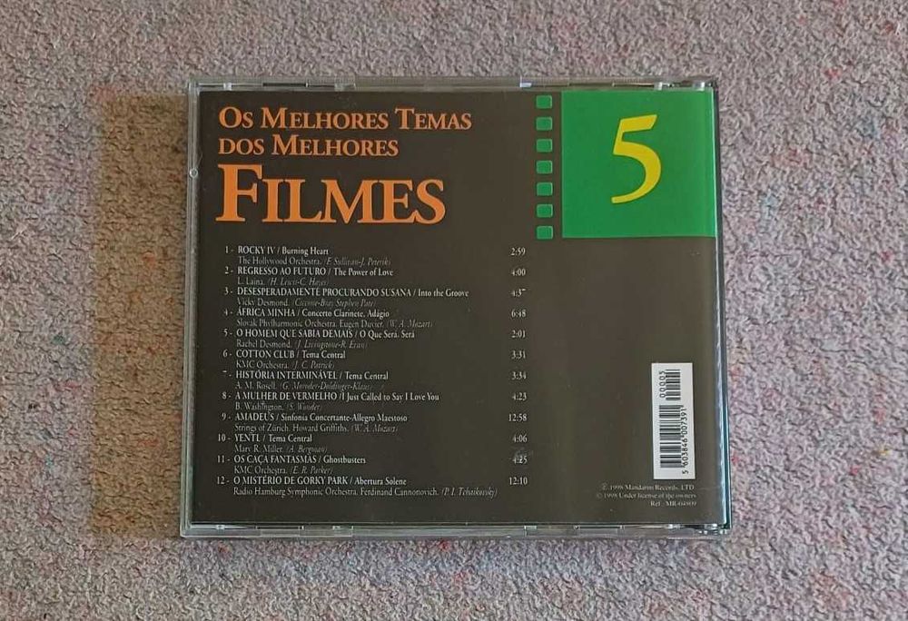 CD - Os melhores temas dos melhores filmes, 5
