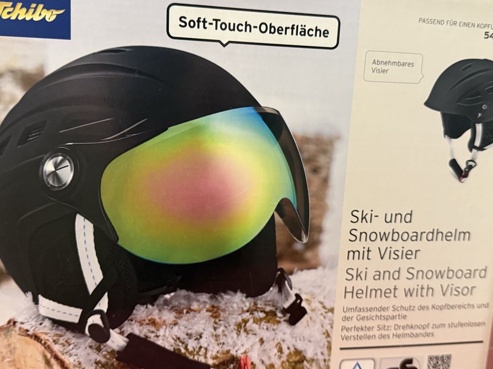 Kask narciarski/snowboardowy z wizjerem