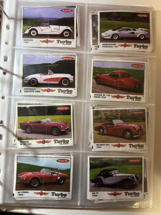 Вкладыши Turbo Classic 1-70 (полная коллекция)