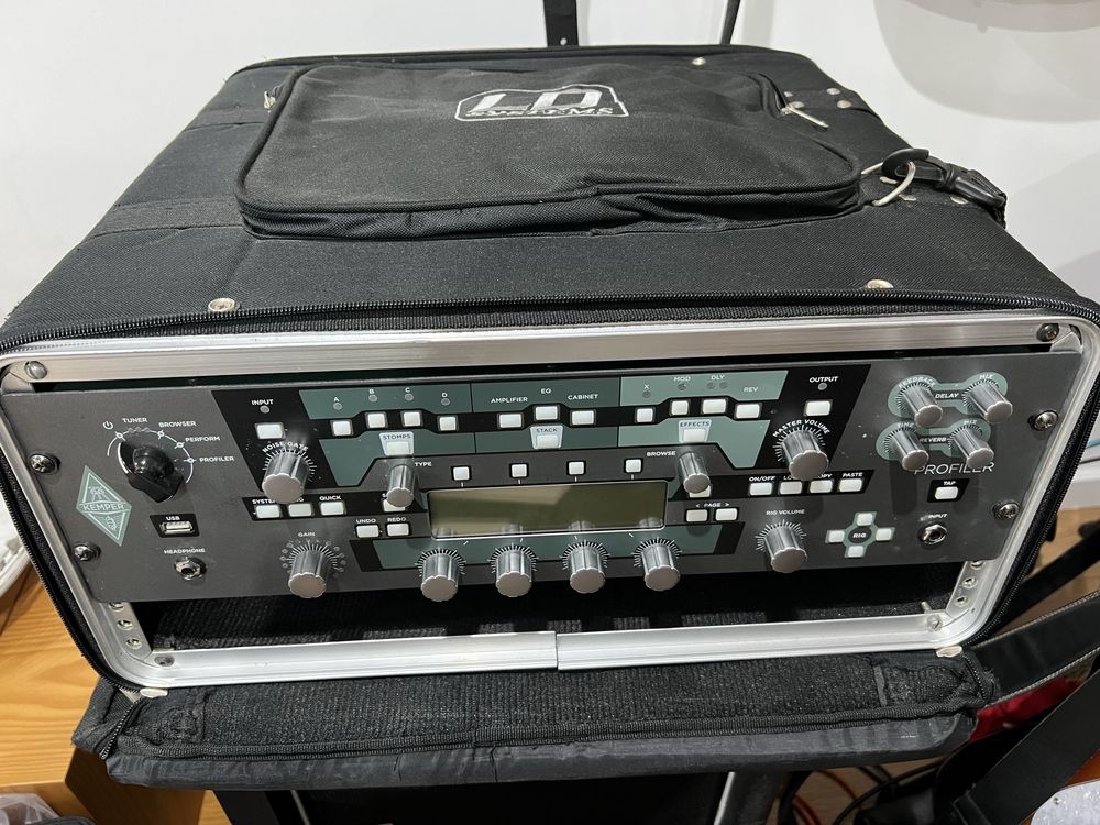 Kemper + Footswitch + LD systems  4U + Mission EP1 + Rack +Tone Junkie