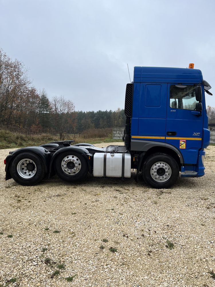 Daf XF510 6x2 euro 6 ,pusher ,sprowadzony ,oś skrętna ,dmc-70 ton