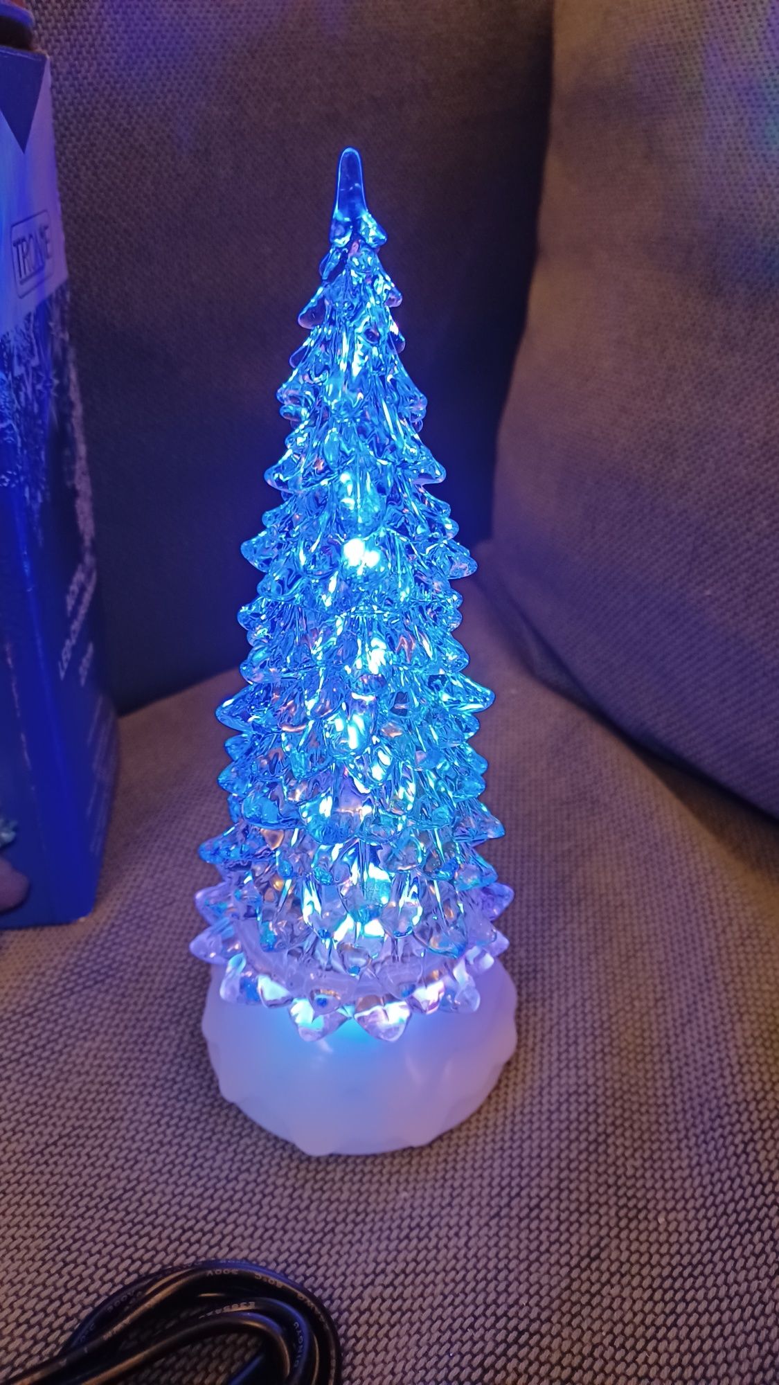 Tronje Choinka LED 22cm Choinka z timerem USB Choinka podświetlana