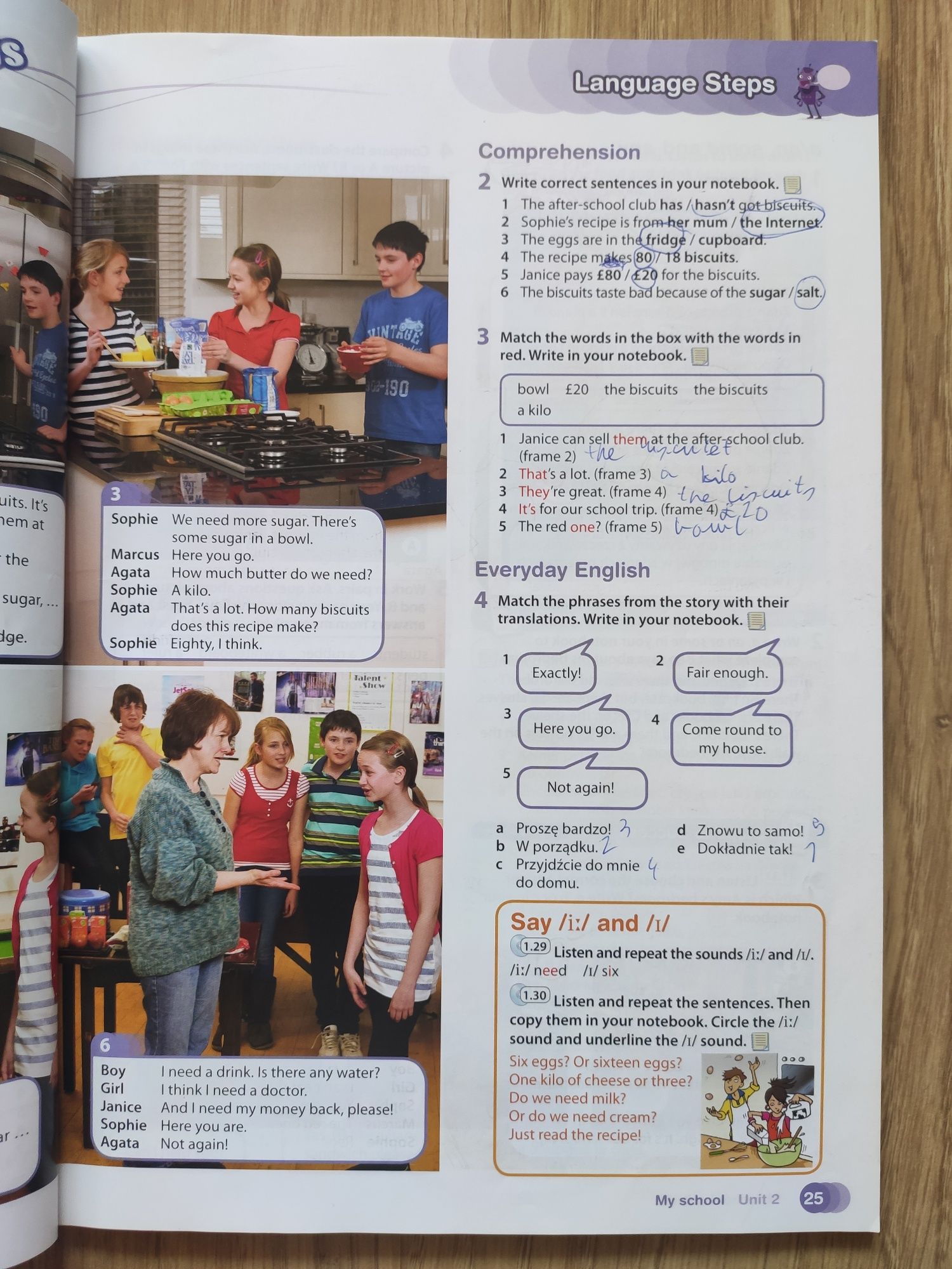 Angielski podręcznik z repetytorium Steps Forward 2 student's books CD